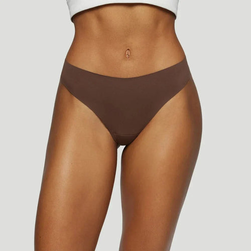 Mid-rise brown thong (Pack of 3)