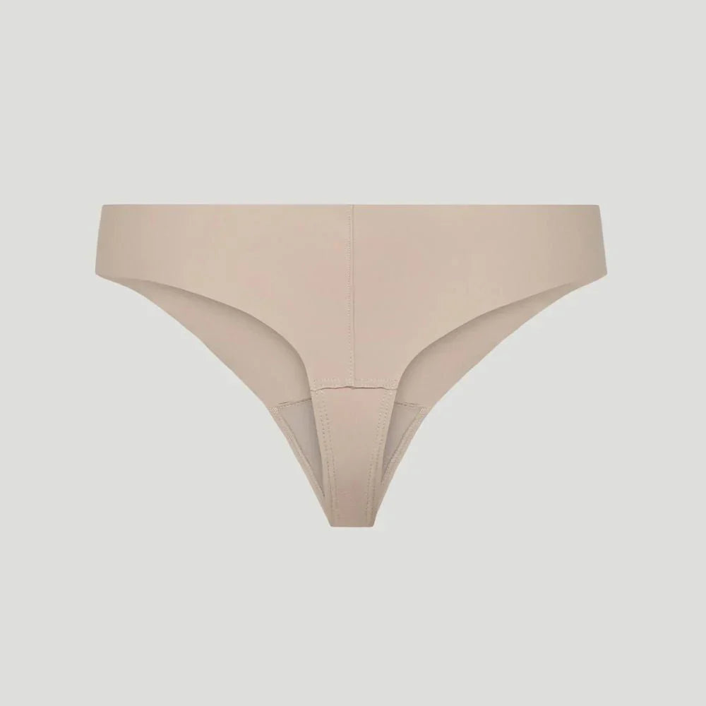 Nude mi-haute taille thong (Lot of 3)