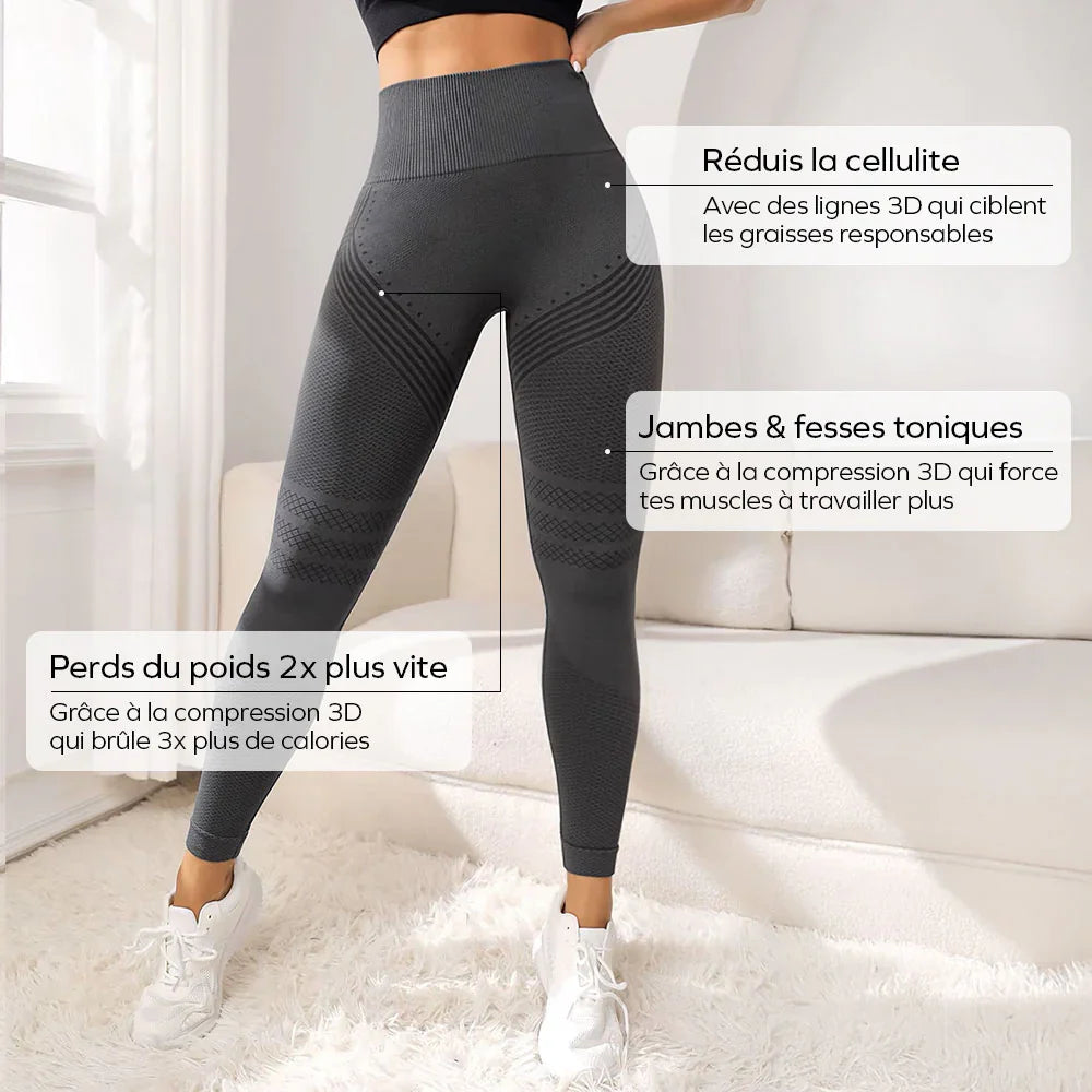 Legging 3D | Gris Foncé