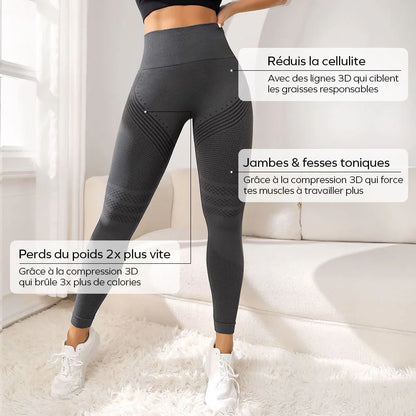 Legging 3D | Gris Foncé